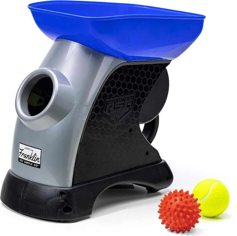 Photo 1 of 
Franklin Pet Ready Set Fetch Automatic Tennis Ball Launcher Dog Toy - Official Size Tennis Ball Thrower - Interactive Toy
