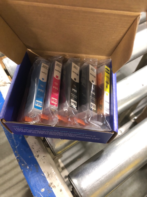 Photo 1 of 564XL Ink Cartridges Replacement for 564 XL Combo Pack - Fits Photosmart 5520 6520 7510 7520 DeskJet 3520 Premium C309A C410A Printer (2BK/C/M/Y | Non-OEM)