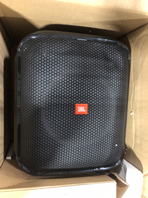 Photo 3 of JBL Partybox Encore Essential: 100W Sound, Built-in Dynamic Light Show, and Splash Proof Design, Black Speaker Black