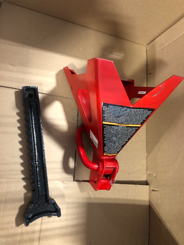 Photo 1 of BIG RED T46002A Torin Steel Jack Stands: Double Locking, 6 Ton (12,000 lb) Capacity, Red, 1 Pair Double Locking Red