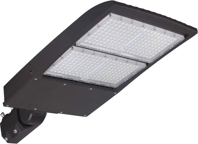 Photo 1 of *Similar Item*  200W LED Parking Lot Pole Lights, Dimmable LED Shoebox Lights, 20KV Surge Protector Built-in 27000LM 600W Equiv. Outdoor Commercial Area Road Lamps, DLC UL Approved 5000K Daylight 100-277VAC