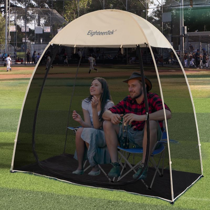 Photo 1 of *Similar Item* *Similar Color*
 EighteenTek Pod All Weather Sports Tent Shelter Screen House Room Pop Up Gazebo Outdoor Camping Canopy Tent Sun Shade Shelter Mesh Walls Not Waterproof