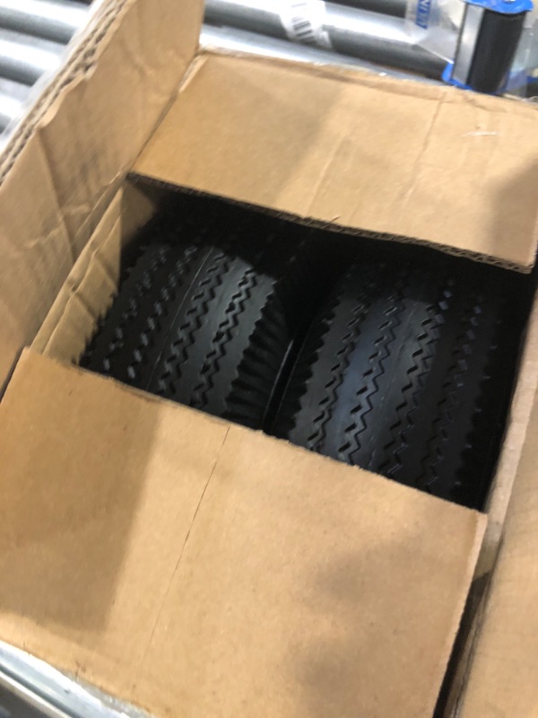 Photo 1 of GICOOL 10" Tire and Wheel, 2 Pack, 4.10/3.50-4 Pneumatic Tire, with 2.25" Offset Hub, 5/8" Axle Bore Hole, Sealed Bearings for Hand Truck Trolley Dolly Garden Wagon Gorilla Cart Wheel Replacement