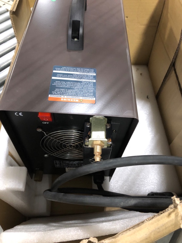 Photo 6 of **SOLD AS PARTS** LOTOS LTPDC2000D Non-Touch Pilot Arc 50A Plasma Cutter 200A Tig Welder & Stick Welder 3 in 1 Combo Welding Machine,½ Inch Clean Cut,Brown & PCS22 Plasma Cutter Consumables Sets