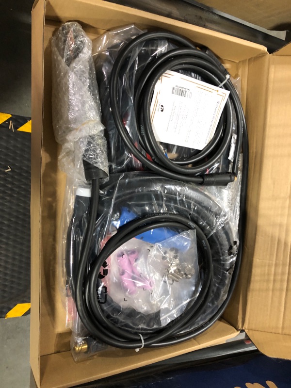 Photo 3 of ** FOR PARTS ** **SOLD AS PARTS** LOTOS LTPDC2000D Non-Touch Pilot Arc 50A Plasma Cutter 200A Tig Welder & Stick Welder 3 in 1 Combo Welding Machine,½ Inch Clean Cut,Brown & PCS22 Plasma Cutter Consumables Sets