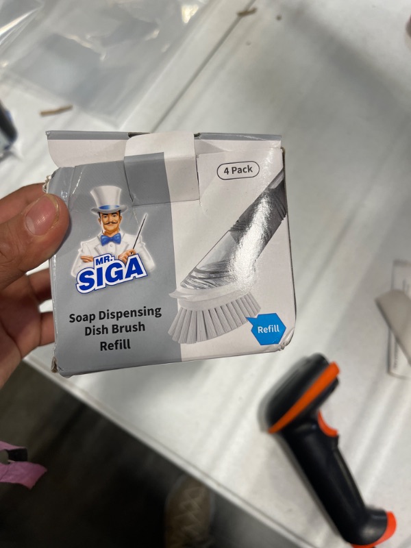 Photo 2 of MR.SIGA Soap Dispensing Dish Brush Refills, 4 Pack
