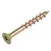 Photo 1 of *NO RETURNS* 6 PACK EVERBILT #8 x 3 in. Coarse Zinc-Plated Phillips Bugle Head Wood Screws (25 per Pack)