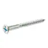 Photo 1 of *NO RETURNS*10 PACKS EVERBILT #8 x 1-3/4 in. Phillips Flat Head Zinc Plated Wood Screw (100 QTY)