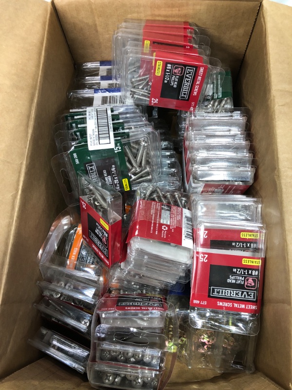 Photo 1 of *NO RETURNS* MIXED BOX EVERBILT SCREWS 