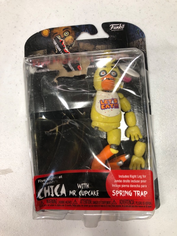 Photo 2 of **USED** 5" Articulated Action Figure: Five Nights at Freddy's (FNAF) - Chica The Chicken - Collectible - Gift Idea - Official Merchandise - for Boys, Girls, Kids & Adults - Video Games Fans Chica Action Figure