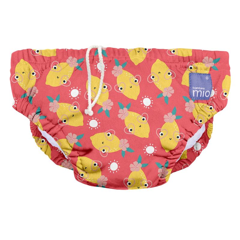 Photo 1 of Bambino Mio Reusable Swim Diaper, Lemon Twist, Medium (6-12 Months)