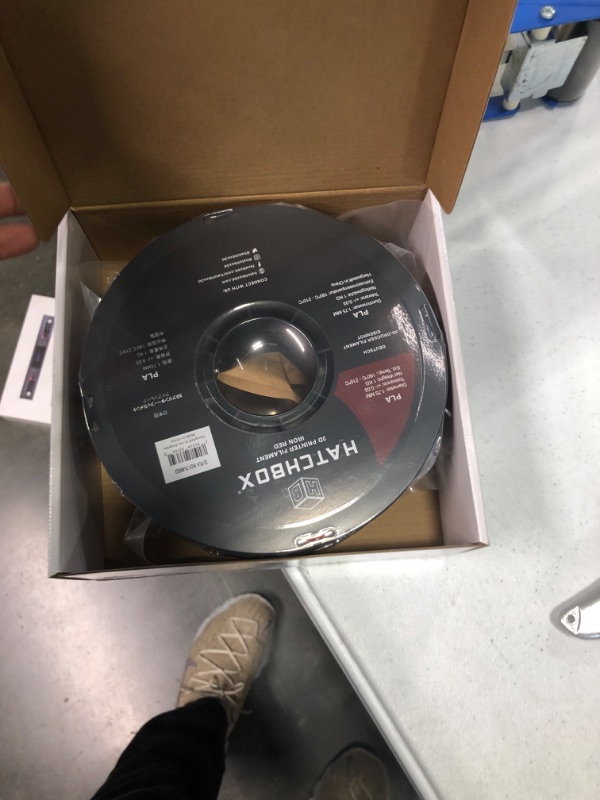 Photo 1 of HATCHBOX 1.75mm Iron Red PLA 3D Printer Filament, 1 KG Spool, Dimensional Accuracy +/- 0.03 mm, 3D Printing Filament
