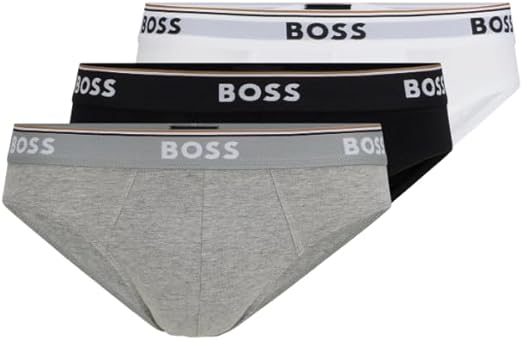 Photo 1 of BOSS Men's 3-Pack Classic Regular Fit Stretch Briefs (mEDIUM)