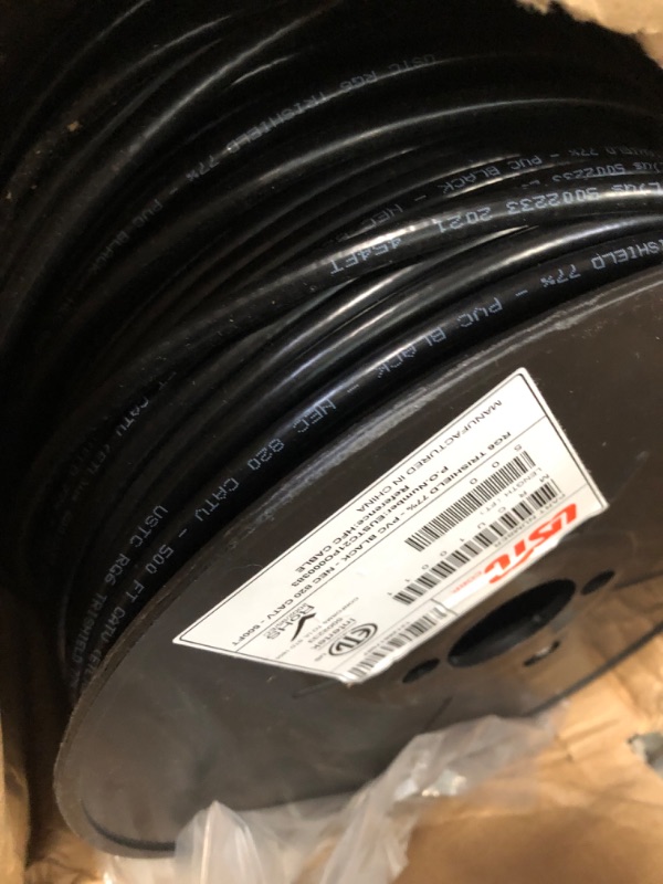 Photo 2 of 12 Gauge THHN Stranded Copper Wire (500, Black) 500 Black