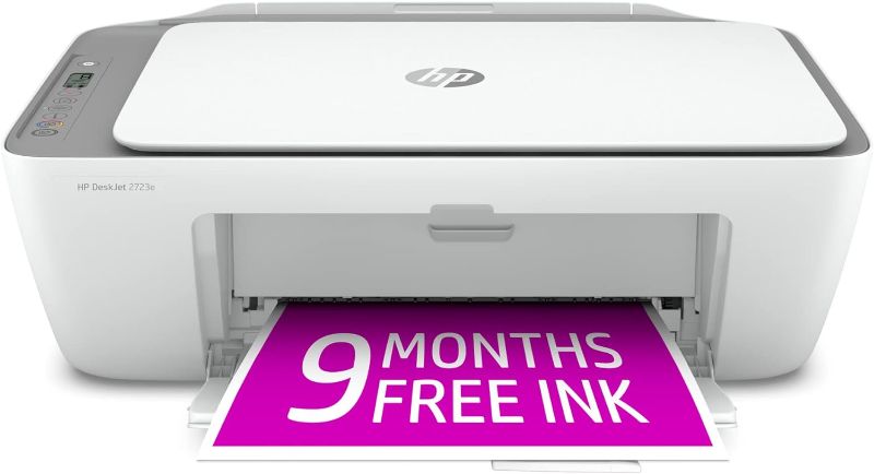 Photo 1 of HP DeskJet 2723e All-in-One Printer with Bonus 9 Months of Instant Ink