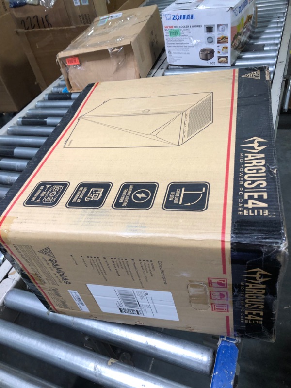 Photo 1 of GAMDIAS ATX Mid Tower Gaming Computer PC Case with Tempered Glass Swing Door, 1x 120mm ARGB Fan & Front Panel Sync with Motherboards, Vertical PCIE Slots for Your Graphic Cards (VGA/GPU) ARGUS E4 Elite