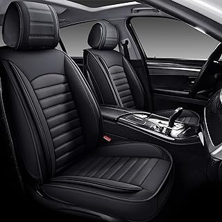 Photo 1 of Coverado Car Seat Covers Full Set, Black Seat Covers, Waterproof Car Seat Cover, Car Seat Cushion, Car Seat Covers Front Seats Back Seat Covers, Car Seat Protector Universal Fit Most Cars **black**