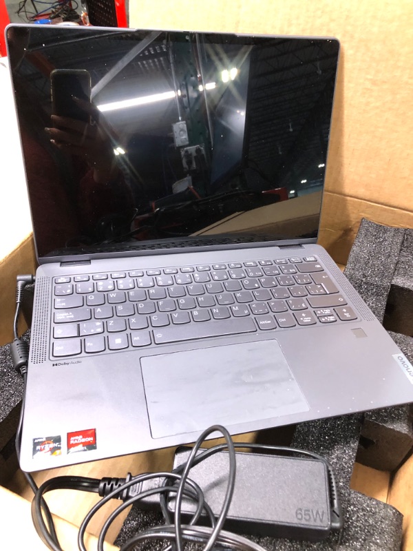 Photo 4 of Lenovo Flex 5 2-in-1 14in WUXGA 2-in-1 Touchscreen Laptop AMD Ryzen 7 Octa-core (8 Core) up to 4.3 GHz 16GB DDR4 512GB SSD WiFi + BT Backlit Keyboard HDMI W11 iSlik Pen (Flex5 - Renewed) Ryzen 7-5700u 16GB 512GB - WUXGA Cloud Grey