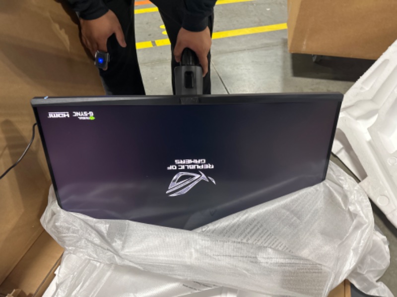 Photo 7 of ASUS ROG Swift PG32UQR 32” 4K HDR 144Hz DSC HDMI 2.1 Gaming Monitor - UHD (3840 x 2160), IPS, 1ms, G-SYNC Compatible, Extreme Low Motion Blur Sync, Eye Care, DisplayPort, USB, DisplayHDR 600