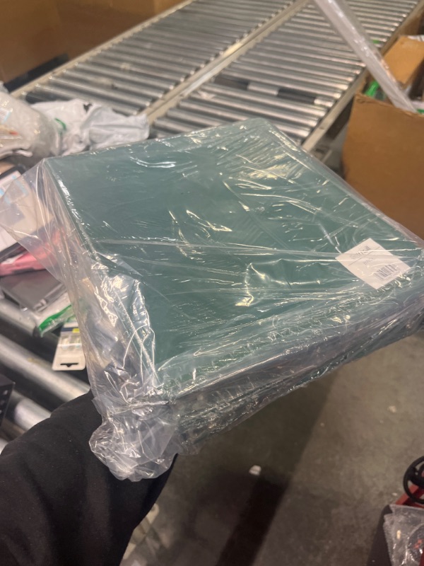 Photo 1 of Samsill Durable 1 Inch Binder, Made in the USA, D Ring Binder, Customizable Clear View Cover, Green, 4 Pack, Each holds 225 Pages Green 4 Pack 1 Inch Binder