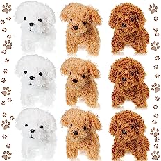 Photo 1 of 9 Pieces Mini Dog Stuffed Animals Bulk Plush Puppy Party Favors Small Stuffed Soft Baby Puppies Birthday Gift for Kids Girls Boys Backpack Pendant Keychain (Curly Puppy)
