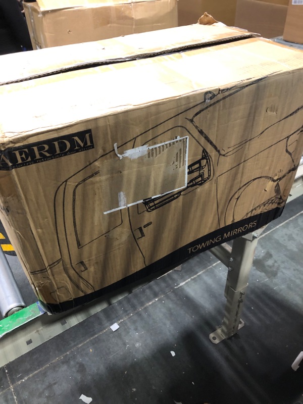 Photo 1 of AERDM New F150 Towing Mirrors fit 2015-2018 with Auxiliary/Puddle Lights Signal Indicator and Linear arrow light Power Operation Heated Black Housing with 22pin to 8pin adapter