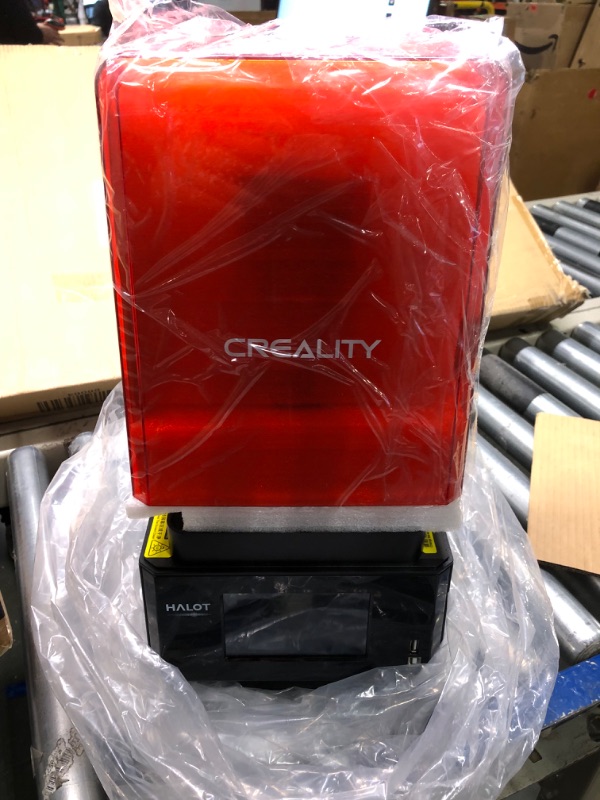 Photo 2 of Creality Resin 3D Printer HALOT-ONE PRO, 7.04-inch LCD, APP Remote Cloud Control, Movement Assured by Z-axis with Dual Linear Rails, 5-inch Touch Screen, 3D Printers, Build 130 * 122 * 160mm