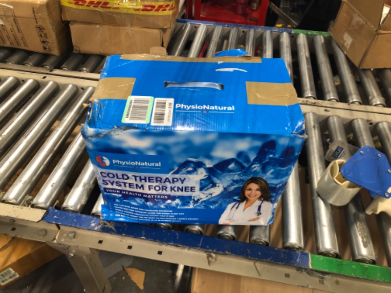 Photo 2 of Cold Therapy Machine — Cryotherapy Freeze Kit System — for Post-Surgery Care, ACL, MCL, Swelling, Sprains, and Other Injuries - Wearable, Adjustable Knee Pad — Cooler Pump with Digital Timer