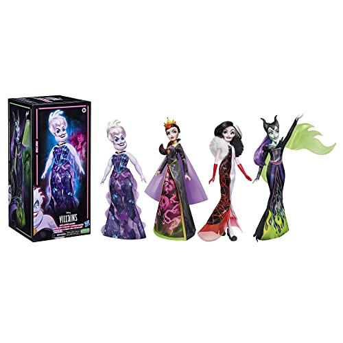 Photo 1 of Disney Villains Black and Brights Collection 1 Pack 4 Dolls New with Box
