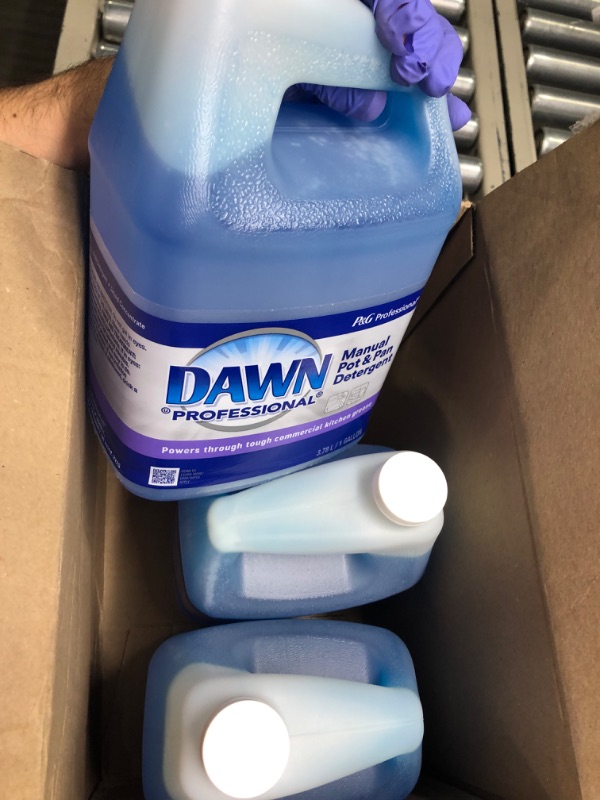 Photo 3 of Dawn Professional Dishwashing Liquid Soap Detergent, Bulk Degreaser Removes Greasy Foods from Pots, Pans and Dishes in Commercial Restaurant Kitchens, Regular Scent, 1 Gallon (Pack of 3) Dawn Dishwashing Liquid Soap (1 Gallon - Pack of 3)