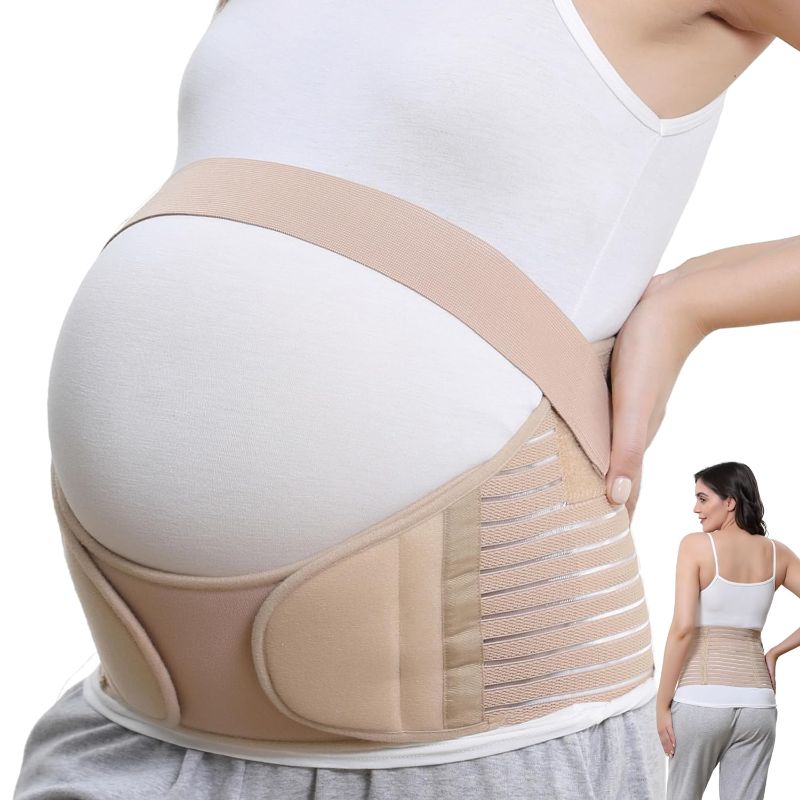 Photo 1 of NeoTech Care Pregnancy Support Maternity Belt, Waist/Back/Abdomen Band, Belly Brace, Black, Size M Medium (Pack of 1) 