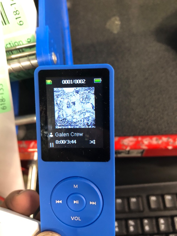 Photo 1 of AGPTEK A02 8GB MP3 Player, 70 Hours Playback Lossless Sound Music Player, Supports up to 128GB, Dark Blue Dark-Blue