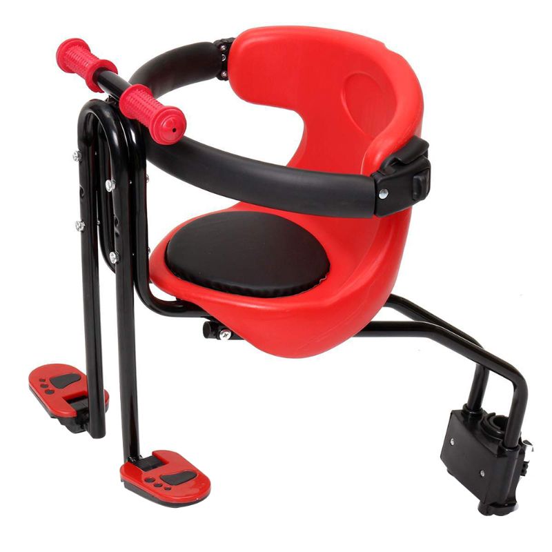 Photo 1 of ** NOT COMPLETE SET ** Children Bike Seat Adjustable Safety Seat Quick Release Seat for Foldable Bike MTB Road Bike (Red)