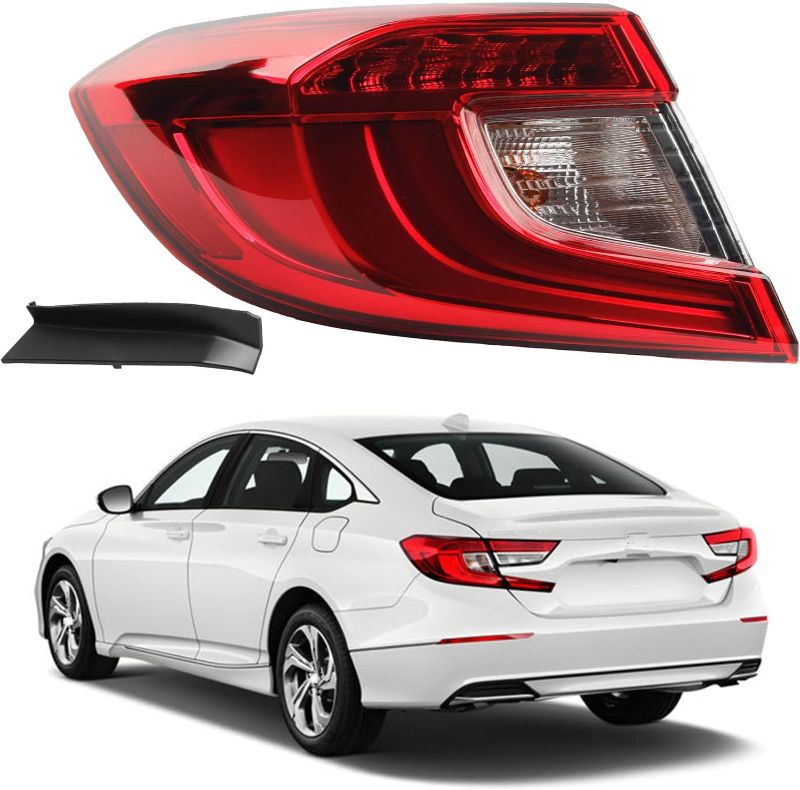 Photo 1 of Dasbecan Left Driver Side LED Tail Light Assembly Compatible with 2018 2019 2020 2021 Honda Accord Sedan Rear Brake Lamp Taillights Harness Set