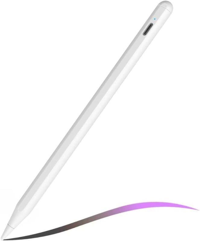 Photo 1 of Stylus Pencil for iPad 9th & 10th Generation, Active Pen with Palm Rejection Compatible with 2018-2022 Apple iPad 10th 9th 8th Gen/iPad Pro 11 & 12.9 inches/iPad Air 5th Gen (White)