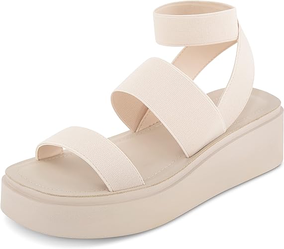 Photo 1 of CUSHIONAIRE Women's Pixar stretch platform sandal with +Memory Foam 6M