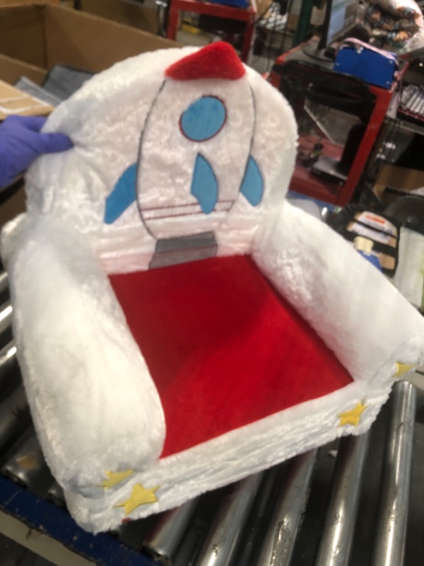 Photo 1 of Amazon Basics Children's Plush Chair, Rocket
