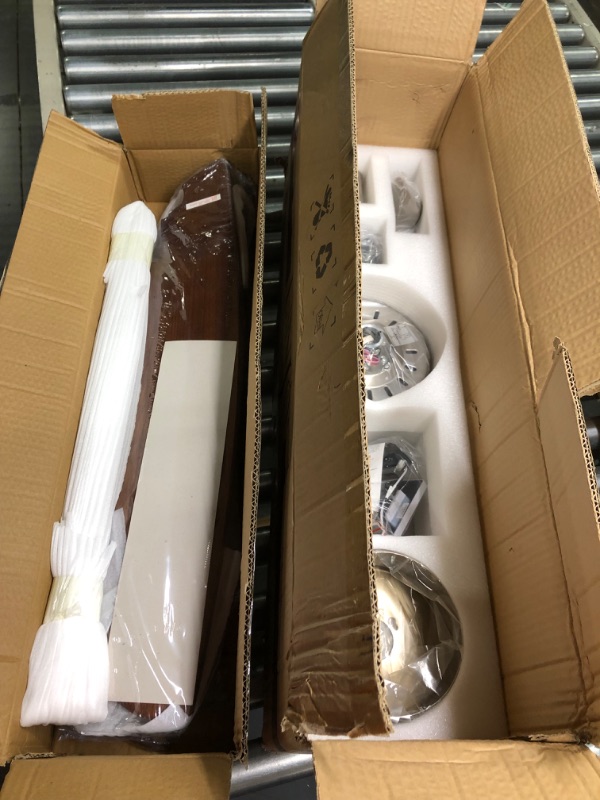 Photo 1 of Outdoor Ceiling Fan No Light,Modern Wood Ceiling Fan without Light with Wall Remote, Reversible DC Motor for Patios,Kitchen,Living Room,Bedroom