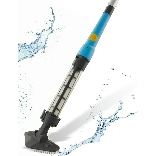 Photo 3 of **NON FUNCTIONING//SOLD AS PARTS** Efurden Handheld Pool Vacuum, Cordless Pool Vacuum with Running Time up to 60-Minutes for Small Above Ground Pools, Hot Tubs and Spas (Blue)