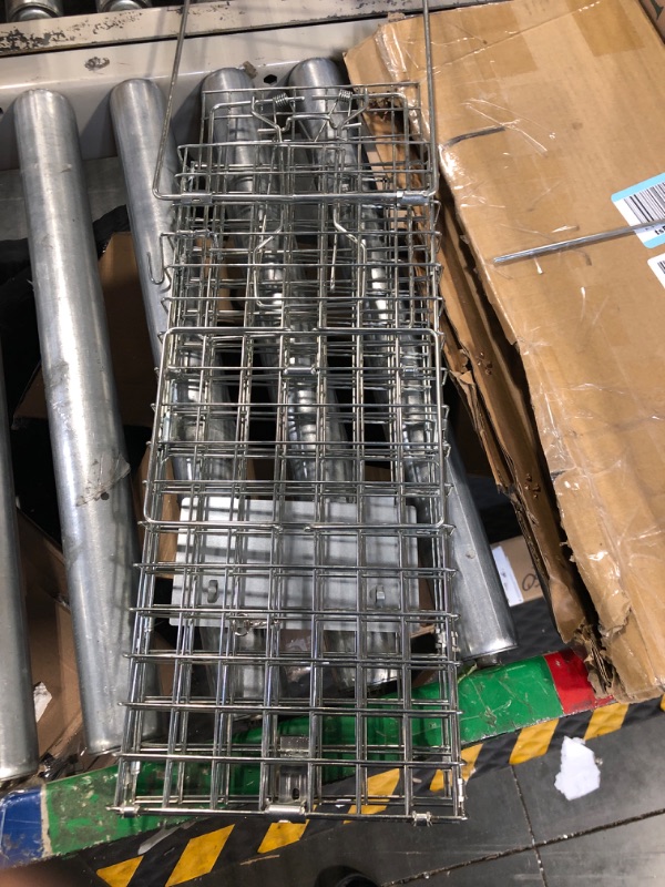 Photo 1 of 17.3" Heavy Duty Squirrel Trap, Folding Live Small Animal Cage Trap, Humane Cat Traps for Stray Cats, Rabbits, Raccoons, Skunks, Possums and More Rodents, Catch and Release.