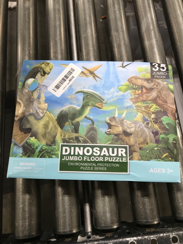 Photo 2 of Dinosaur Jigsaw Puzzle for Kids Age 3-5 4-8 Year Old, 35 Piece Jumbo Toddler Floor Puzzle for Kid Boy Girl Learning Educational Toy Gift Box