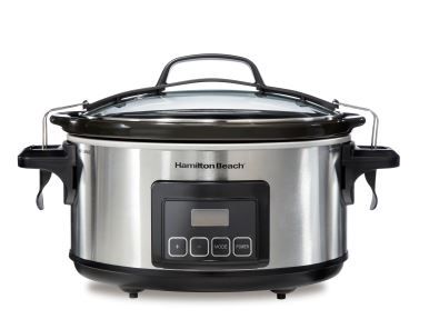 Photo 1 of Hamilton Beach
Stay or Go 6 Qt. Stainless Steel Slow Cooker with Built in Timer