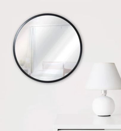 Photo 1 of 16" Round Wall Mirror for Entryways, Washrooms and Living Rooms
