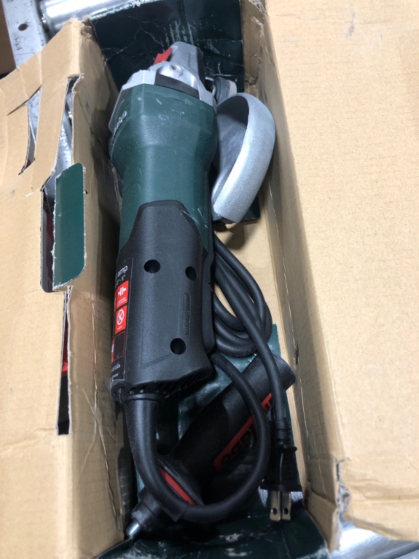 Photo 1 of Metabo 4-1/2-5-Inch Angle Grinder | 11 Amp | 11,000 RPM | Non-Locking Paddle Switch | Made in Germany | WP 11-125 Quick | 603624420
