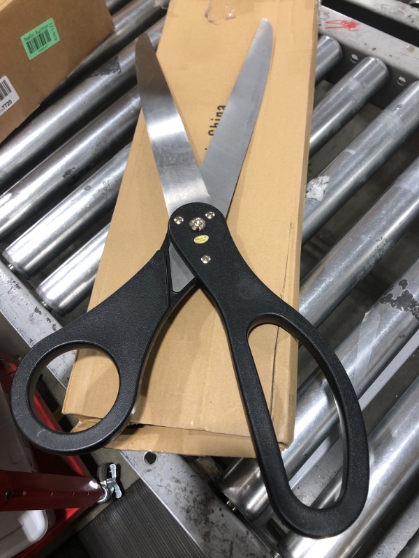 Photo 2 of 25" Black Grand Opening Scissors –Black Giant Scissors for Ribbon Cutting Ceremony 25 Inch Black Scissors Heavy Duty Scissors Giant Ribbon Cutting Scissors for Inauguration Ceremonies & Special Events
