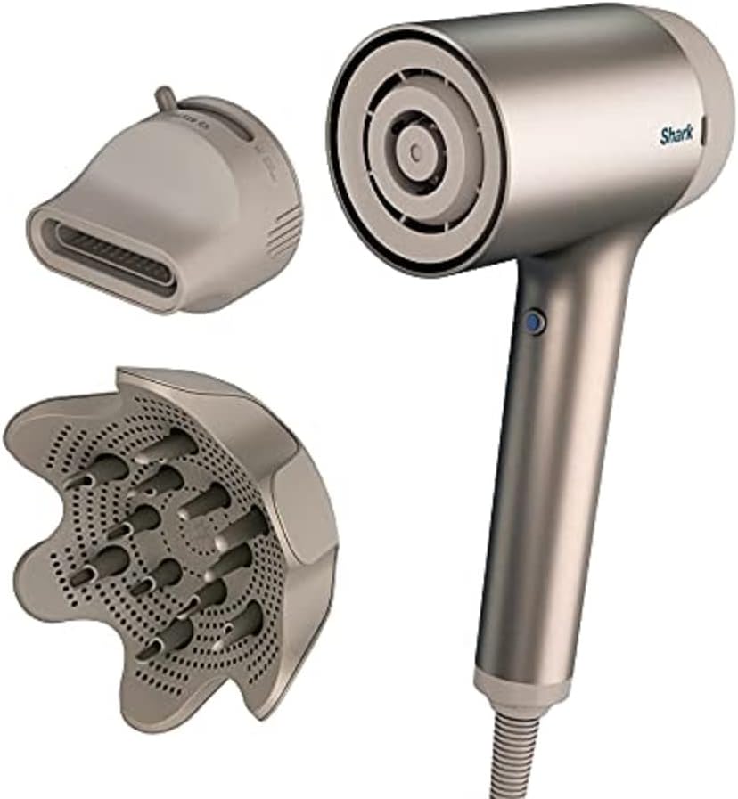 Photo 1 of SharkShark HD113BRN Hair Blow Dryer HyperAIR Fast-Drying & HD100SANM Non-Slip Silicone Mat for Shark HyperAIR Hair Dryer to Protect Countertops, SlateShark Concentrator & Diffuser + Mat