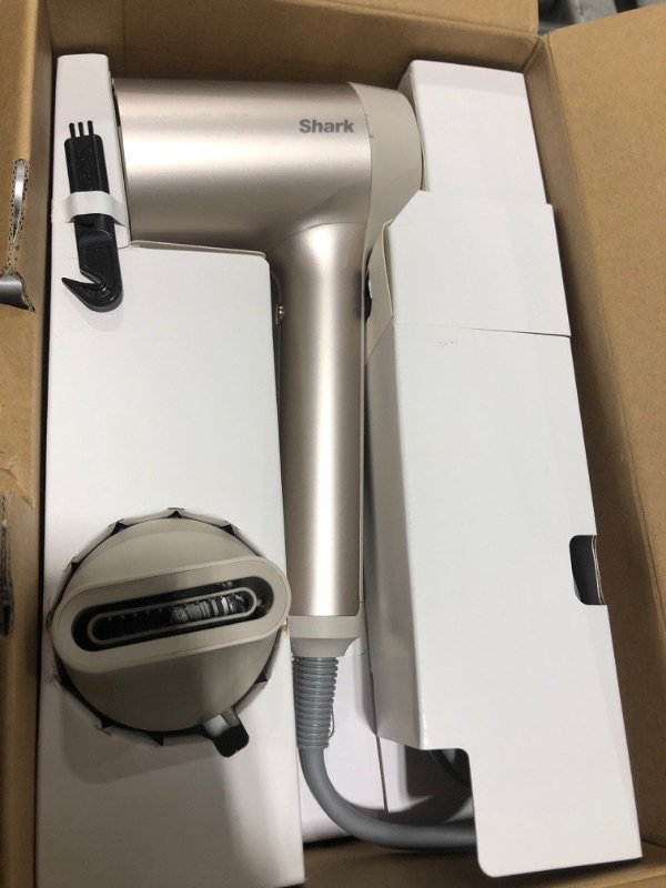 Photo 1 of SharkShark HD113BRN Hair Blow Dryer HyperAIR Fast-Drying & HD100SANM Non-Slip Silicone Mat for Shark HyperAIR Hair Dryer to Protect Countertops, SlateShark Concentrator & Diffuser + Mat