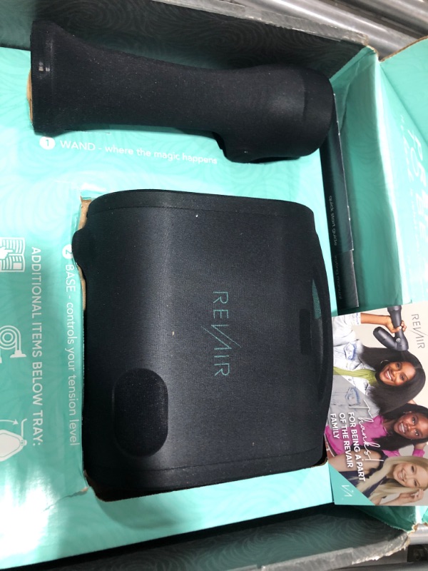Photo 1 of RevAir Reverse-Air Hair Dryer, Vacuum Hair Dryer for All Hair Types, 800 Watts, Black

