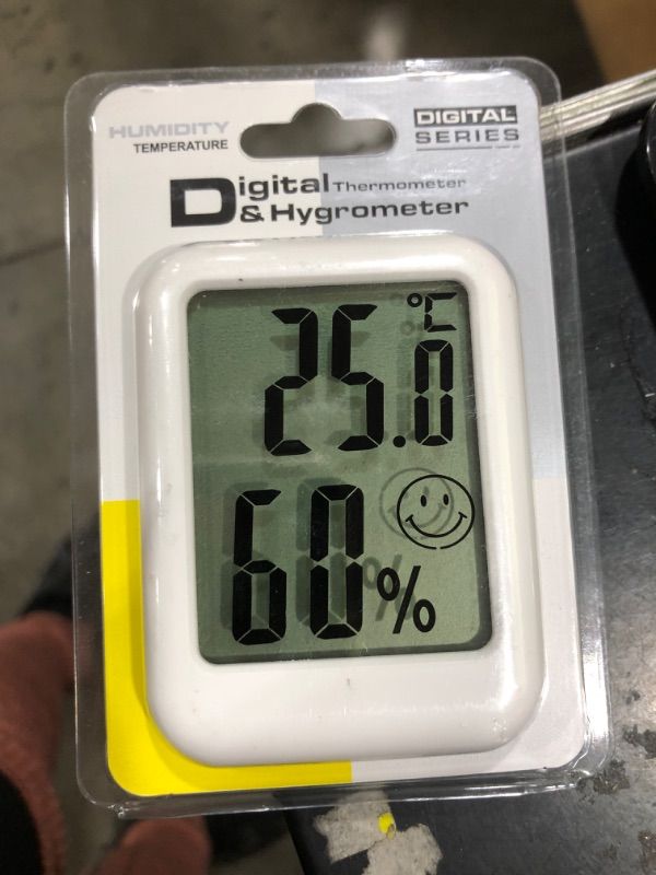 Photo 1 of Mini Digital Room Thermometer Indoor Hygrometer LCD Thermometer with Face Icons Temperature and Humidity Monitor ? for Home Office Baby Nursery Room (1)