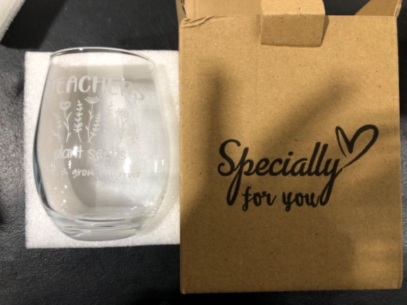 Photo 1 of 17OZ TEACHER APPRECIATION DRINKING GLASS